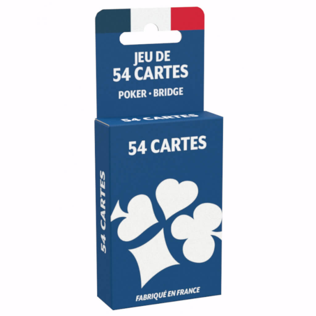 Boite en plastique 54 cartes Poker pour ranger cartes et