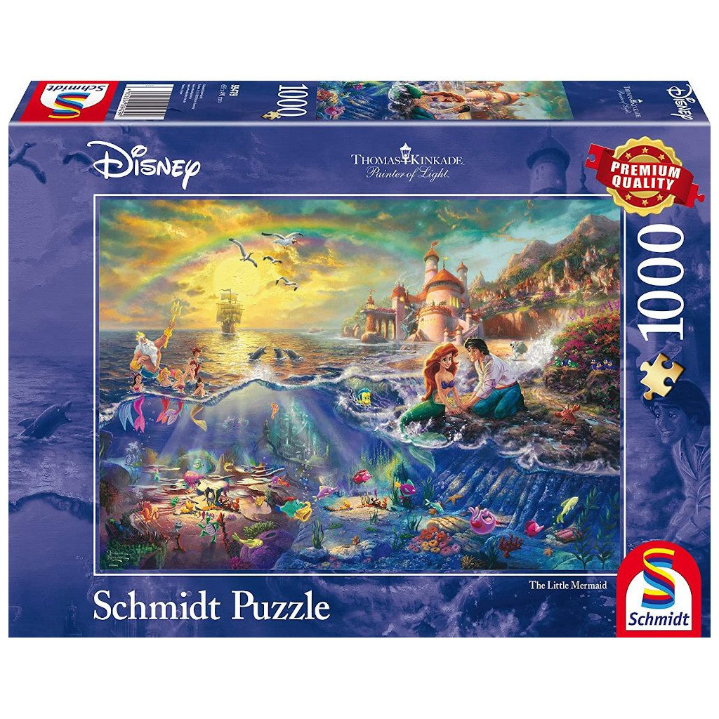 Puzzle 1000 pièces : Thomas Kinkade : La Petite Sirène et le