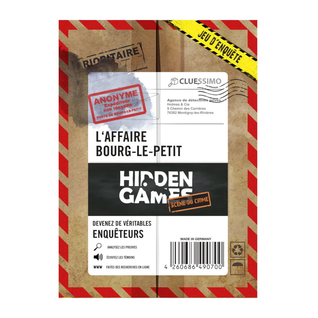 Acheter Hidden Games - L'affaire Bourg-Le-Petit - Ludifolie