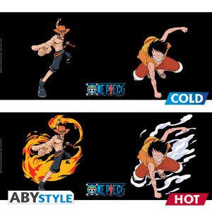 Acheter Mug Heat Change Luffy/Ace - One Piece - Abystyle - Ludifolie