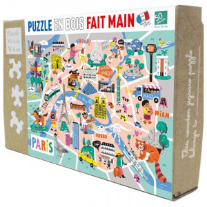 2 Puzzles en bois - 60 pièces Jigsaw Puzzle - Éducatif- Enfants