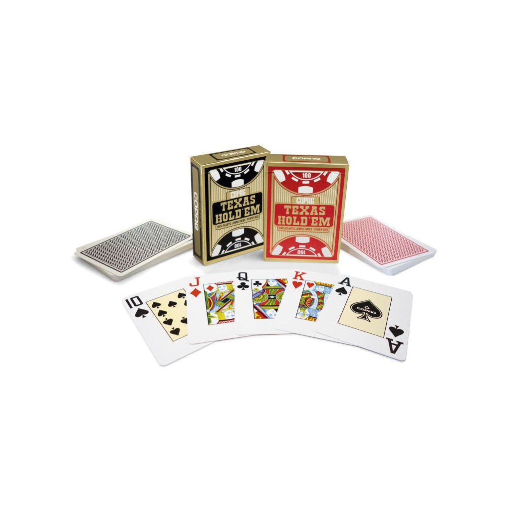 jeux de cartes de cartes de poker en plastique Copag Regular Face