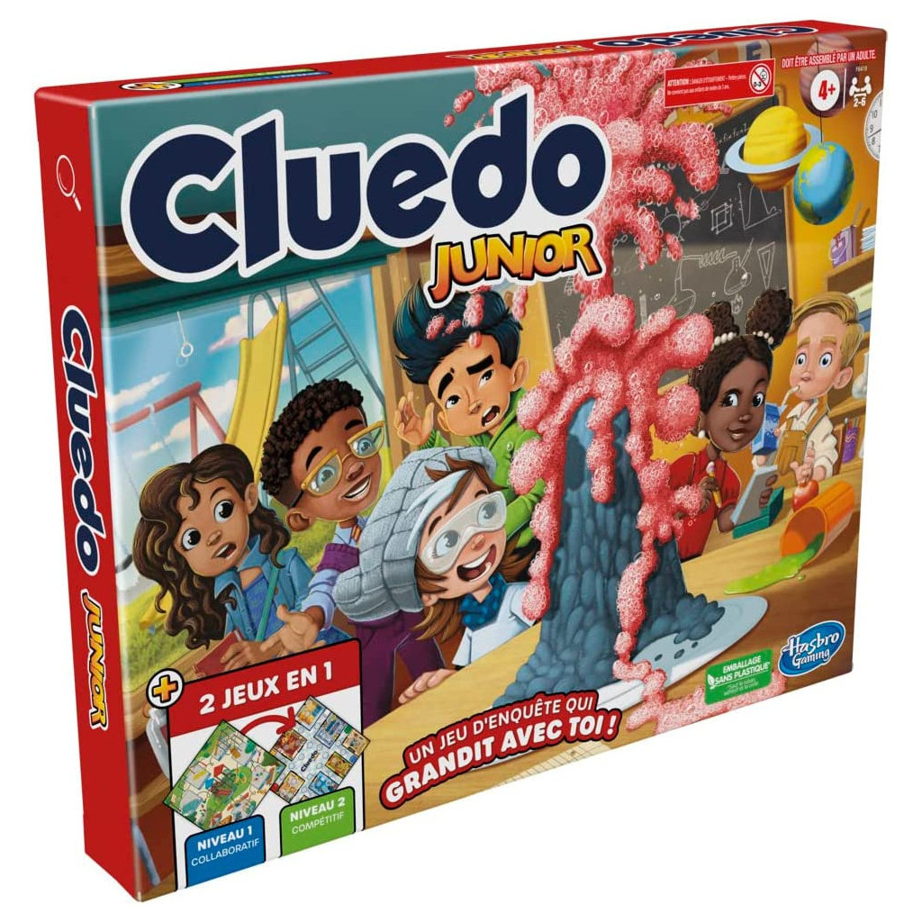 Cluedo Junior Hasbro Gaming : King Jouet, Jeux de réflexion Hasbro Gaming -  Jeux de société