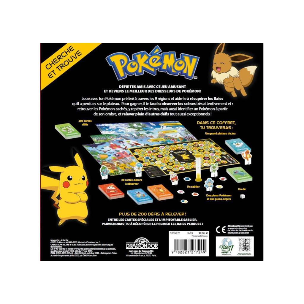 Pokémon - Calendrier des fêtes 2023 - Jeux de société - Cartes à