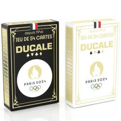 Jeu de 54 Cartes - JO 2024 - Qualité Premium - Ducale