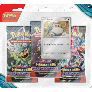 Pokemon EV06 : Mascarade Crépusculaire - Pack 3 Boosters