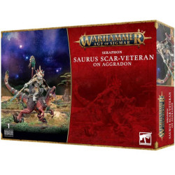 Age of Sigmar : Seraphons - Saurus Scar-Veteran on Aggradon