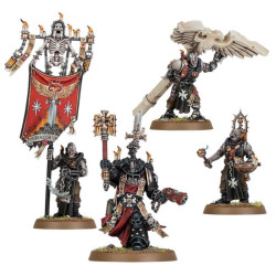 Warhammer 40K : Black Templars - Chaplain Grimaldus & Retinue