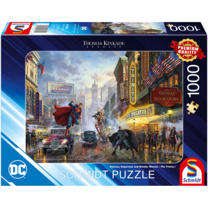 DC Comics - Puzzle - Batman, Superman, Wonder Woman - 1000 pièces