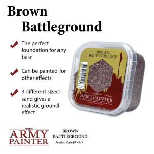 Army Painter : Flocage - Brown Battleground