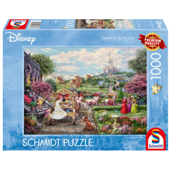 Puzzle Kinkade - Cendrillon - Et Ils Vécurent Heureux - 1000 pièces