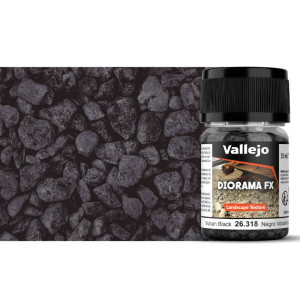 Vallejo - Diorama FX : Vulcan Black (2-5mm)