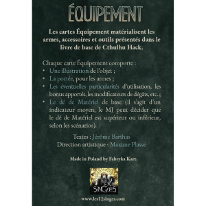 Cthulhu Hack - Équipement